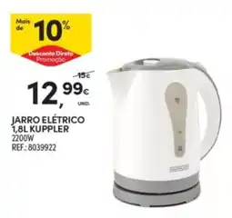 Continente Jarro elétrico 1,8l kuppler promoção