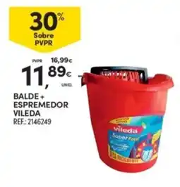 Continente balde + espremedor vileda promoção