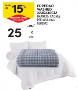 Continente edredão washed promoção