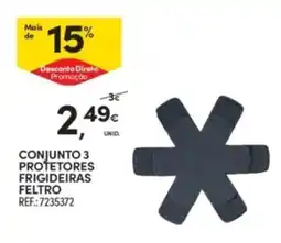Continente Conjunto 3 protetores frigideiras feltro promoção