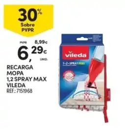 Continente recarga mopa 1,2 spray max vileda promoção