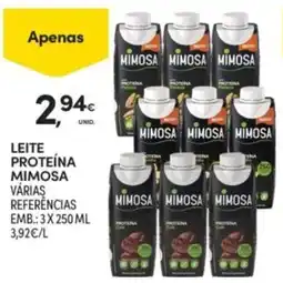 Continente Leite proteína mimosa promoção