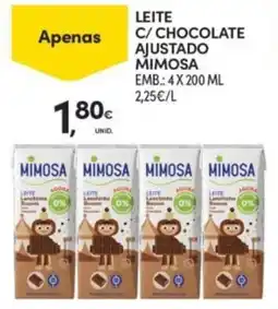 Continente Leite c/ chocolate ajustado mimosa promoção