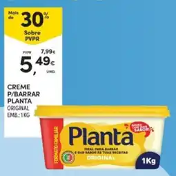 Continente creme p/barrar planta original promoção
