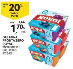 Continente gelatina pronta zero royal promoção