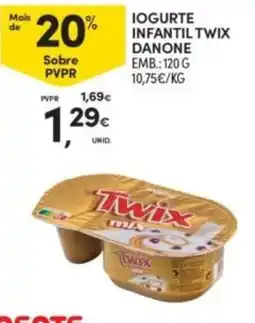 Continente Iogurte infantil twix danone promoção