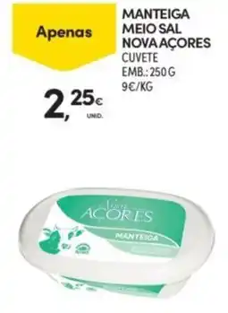 Continente Manteiga meio sal nova açores promoção