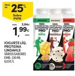 Continente Iogurte líq. proteína lindahls vários sabores promoção