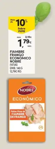 Continente Fiambre de frango nobre promoção
