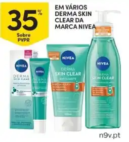 Continente Em vários derma skin clear da marca nivea promoção