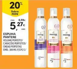 Continente Espuma pantene volume perfeito/caracóis perfeitos/ondas perfeitas promoção