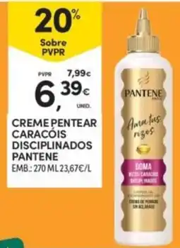 Continente Creme pentear caracóis disciplinados pantene promoção
