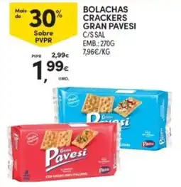 Continente Bolachas crackers gran pavesi promoção