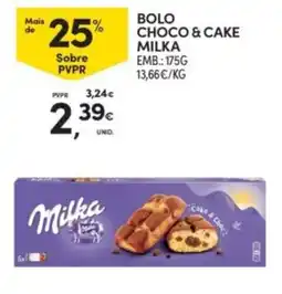 Continente Bolo choco & cake milka promoção
