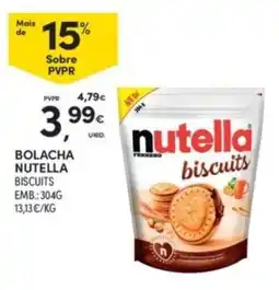 Continente Bolacha nutella biscuits promoção