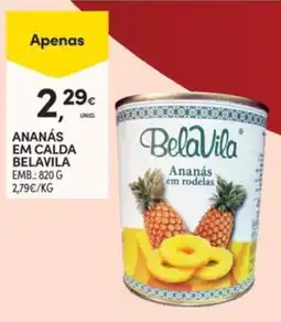 Continente Ananás em rodelas belavila promoção