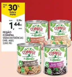 Continente Feijão compal promoção