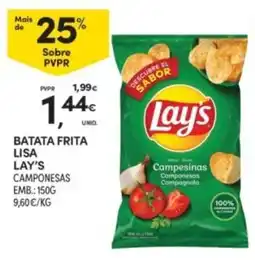Continente Batata frita lisa lay's camponesas promoção
