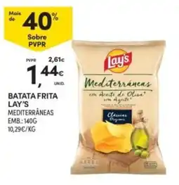 Continente Batata frita lay's mediterrâneas promoção