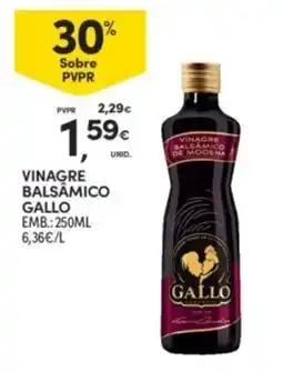 Continente vinagre balsâmico gallo promoção