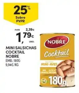 Continente Mini salsichas cocktail nobre promoção