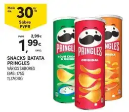 Continente Snacks batata pringles vários sabores promoção
