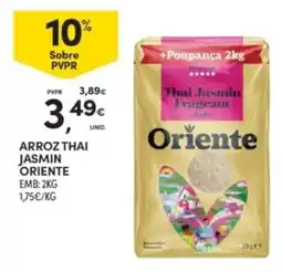 Continente Arroz Thai Jasmin Oriente promoção