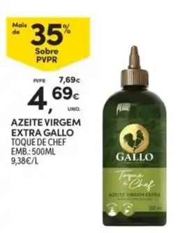Continente Azeite virgem extra gallo toque de chef promoção