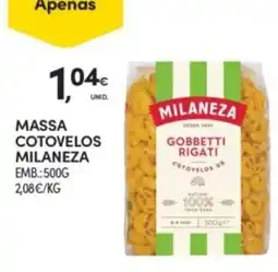 Continente Massa cotovelos milaneza promoção