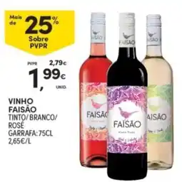 Continente vinho faisão tinto/branco/rose promoção