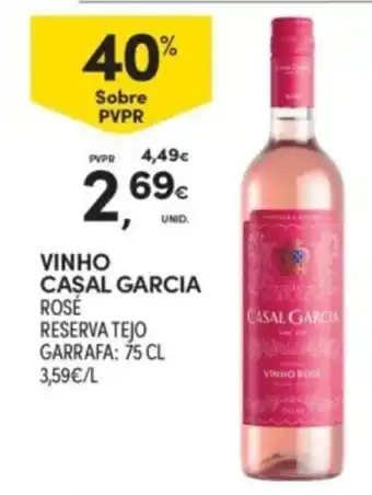 Continente vinho casal garcia rosé promoção