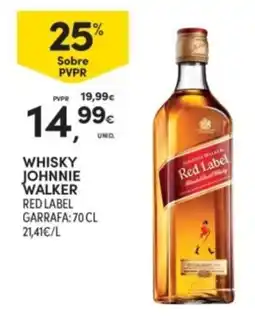 Continente whisky johnnie walker red label promoção