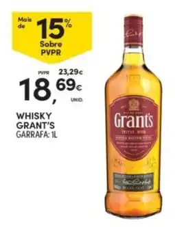 Continente Whisky Grant's promoção