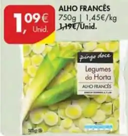 Pingo Doce Alho francês pingo doce promoção
