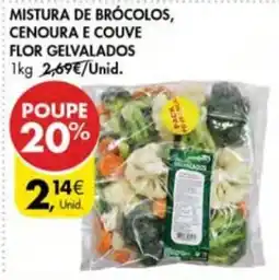 Pingo Doce Mistura de brócolos, cenoura e couve flor gelvalados promoção