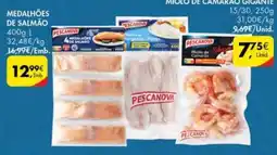 Pingo Doce Medalhões de salmão pescanova promoção