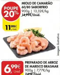 Pingo Doce miolo de camarão 60/80 saborfrio promoção