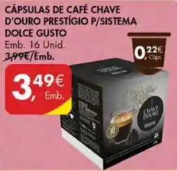 Pingo Doce Cápsulas de café chave d'ouro prestígio p/sistema dolce gusto promoção