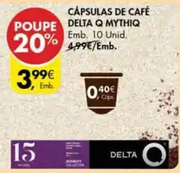 Pingo Doce Cápsulas de café delta q mythiq promoção