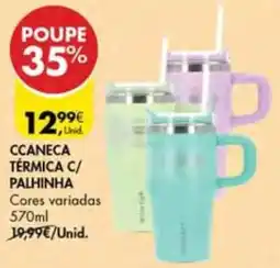 Pingo Doce Caneca térmica c/ palhinha promoção
