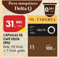 Pingo Doce Cápsulas de café delta epiq promoção