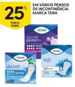 Continente Em vários pensos de incontinencia promoção