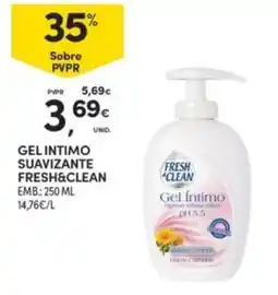 Continente Gel intimo suavizante fresh&clean promoção