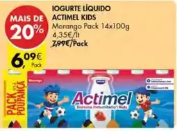 Pingo Doce Iogurte líquido actimel kids promoção