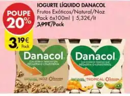Pingo Doce Iogurte líquido danacol promoção
