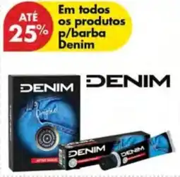 Pingo Doce Em todos os produtos p/barba Denim promoção