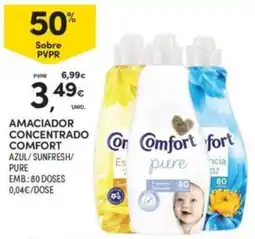 Continente Amaciador concentrado comfort azul/sunfresh/pure promoção