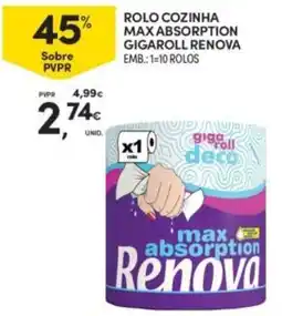 Continente rolo cozinha max absorption gigaroll renova promoção