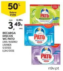 Continente Recarga discos wc pato promoção