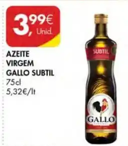Pingo Doce azeite virgem gallo subtil promoção